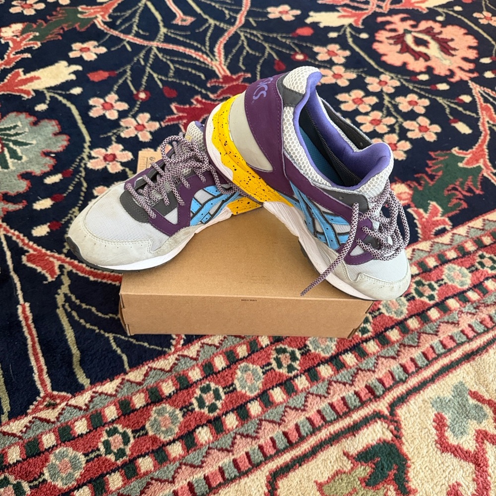 Asics Purple and Gray Sneakers